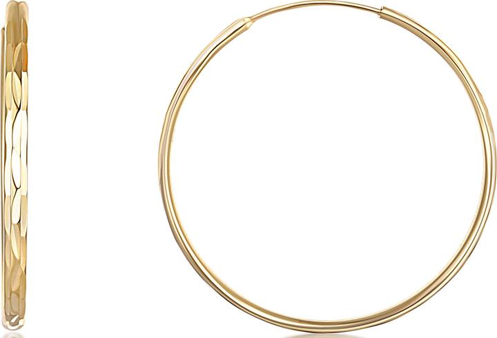 Produktbild JVD Gold plated silver earrings rings SVLE0209XD5GO - Diameter: 3 cm