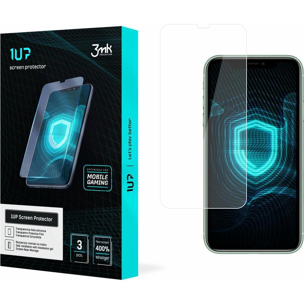 3MK Folia 1UP (3 Stück, Apple iPhone XR, Apple iPhone 11), Smartphone Schutzfolie, Transparent