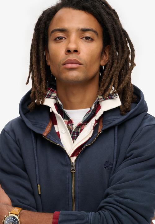 Produktbild Superdry Verwaschene Essential Kapuzenjacke mit Logo (S)