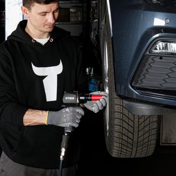 Productafbeelding Stier Slagmoersleutel 14-KBS 1/2" aandrijving extra kort max. losdraaimoment: 1.400 Nm