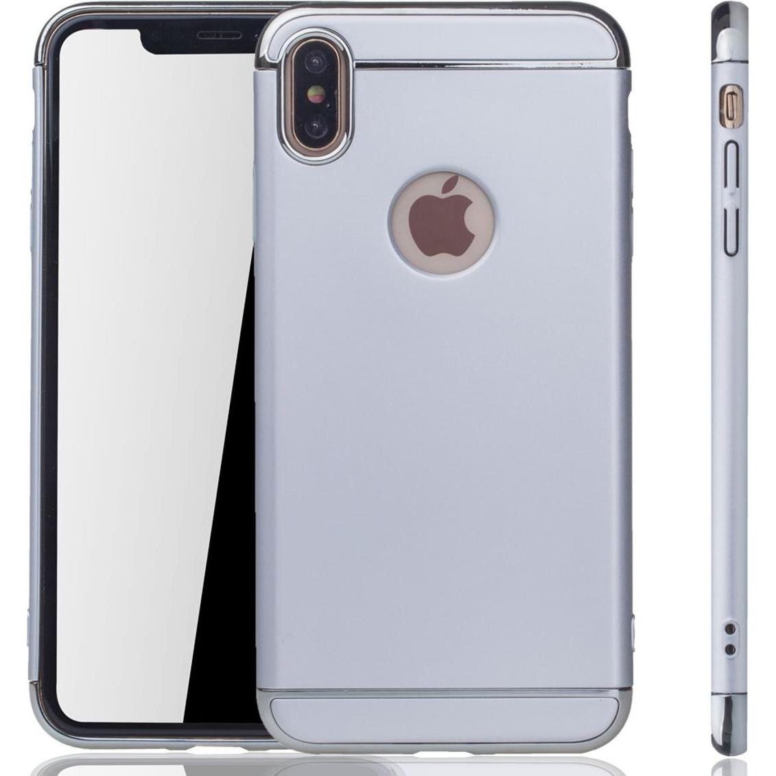 Thumbnail - König Design Apple iPhone XS Max Hülle Case Handy Cover Schutz Etui Schutzhülle Bumper Silber (Apple iPhone XS Max), Sma...