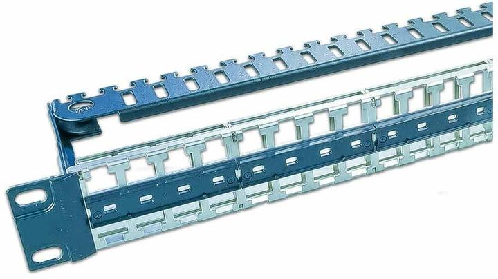 Produktbild Wirewin 48-Port 1HE 19" Patchpanel, Winkelbar 0/45°