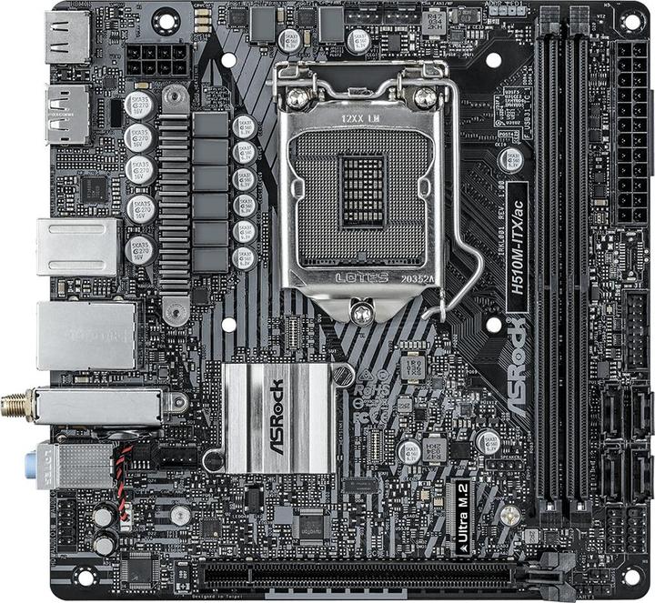 Produktbild AsRock H510M-ITX/ac (LGA 1200, Intel H510, Mini-ITX)