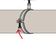 Actual product image Fischer Solid pipe clamp FRSMN 88-94 M10/M12 (94 mm)