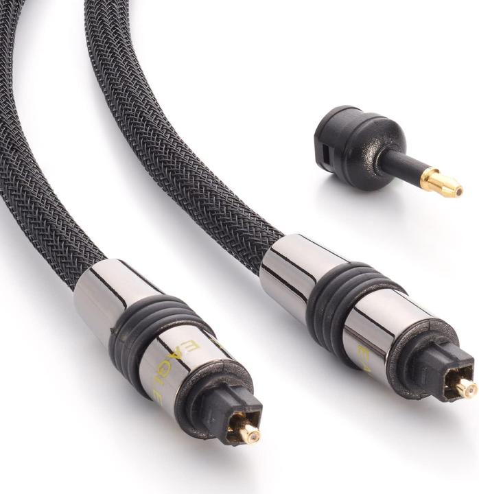 Produktbild Inakustik Deluxe Optokabel mit Miniklinken Adapter (10 m, Toslink Kabel)