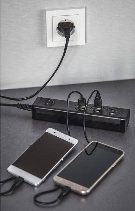 Immagine prodotto Hama Caricatore multiplo USB, 6 porte USB-A per tablet e smartphone, 34W (34 W)
