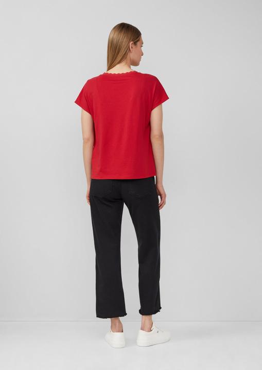 Produktbild S.Oliver T-Shirt T-Shirt mit Spitze aus Modalmix (46)