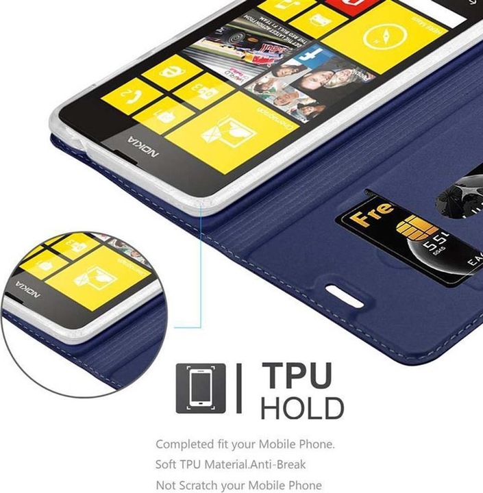 Actual product image Cadorabo Book Classy Style Cover (Nokia Lumia 520)