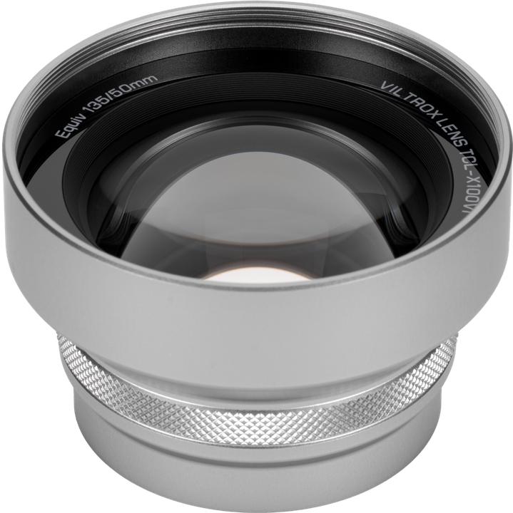 Actual product image Viltrox TCL X100VI Telephoto Conversion Lens for Fuji X100VI Silver (Teleconverter)