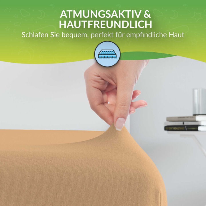 Produktbild Etérea Microfaser Jersey Spannbettlaken (140 x 200 cm, 160 x 200)
