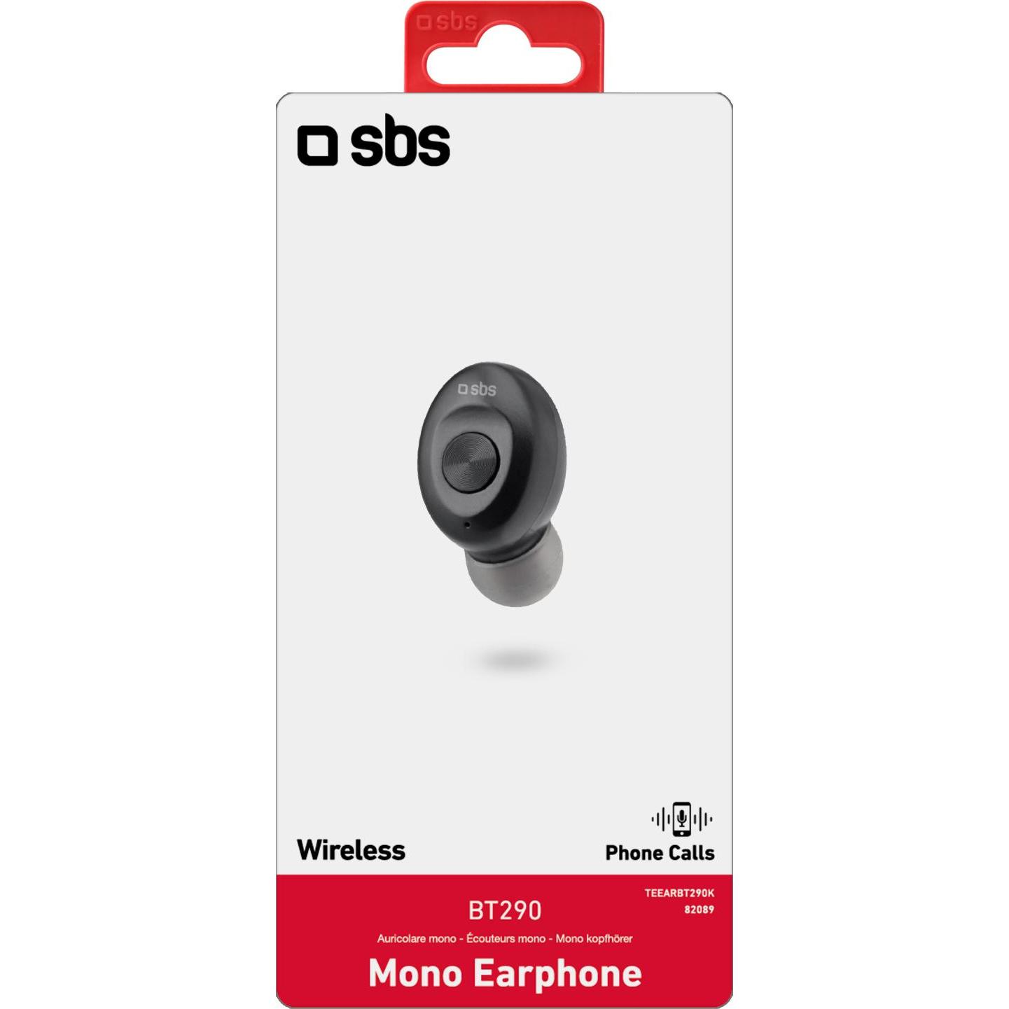 Thumbnail - SBS BT290 Mono Headset (2 h, Kabellos), Kopfhörer, Schwarz