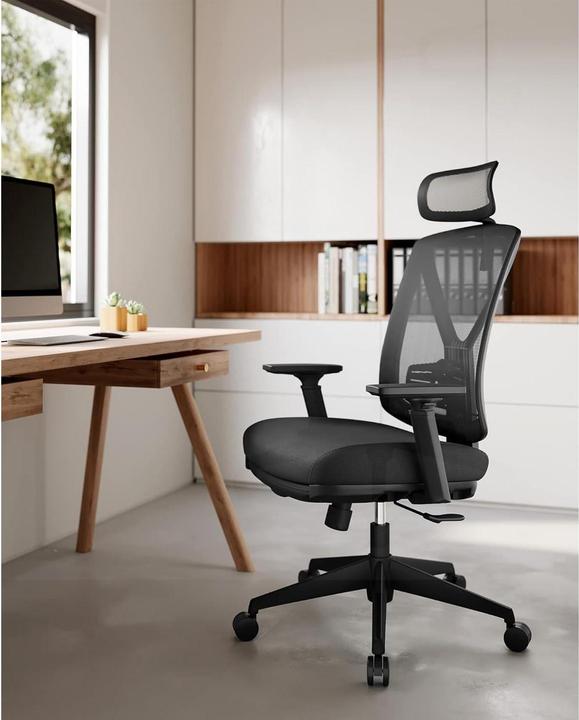 Produktbild Songmics Bürostuhl, OBN61BKV1 Stoff schwarz (47 - 57 cm)