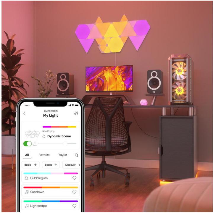 Produktbild Nanoleaf Shapes Mini Triangles Expansion Pack, 10 Stk. (200 lm)