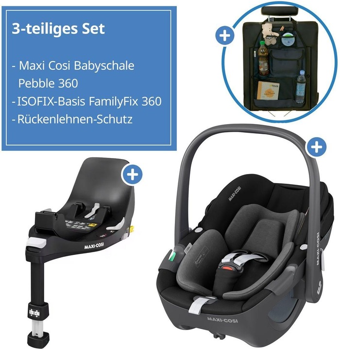 Actual product image Maxi-Cosi Babyschalen Babyschale Pebble 360 i-Size drehbar ab Geburt (Baby car seat, ECE R129/i-Size Standard)