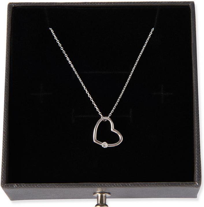 Produktbild TOP Rosenbox mit Herz-Halskette
