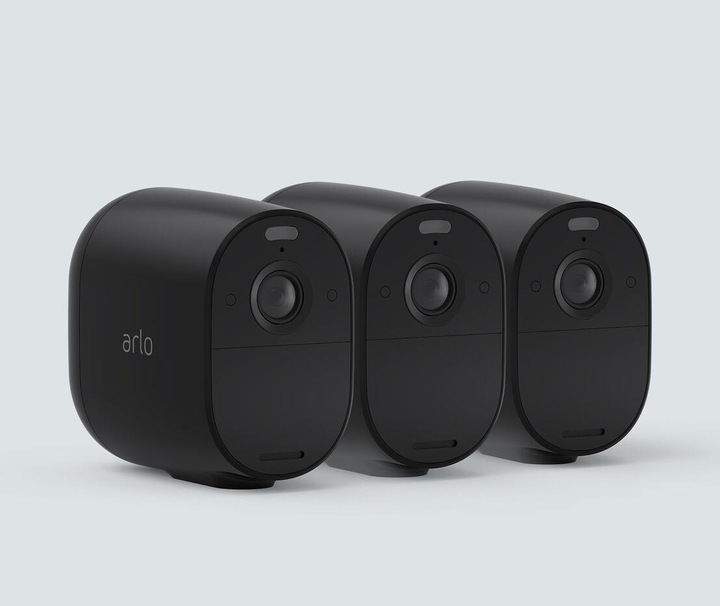 Produktbild Arlo Essential Spotlight Kamera 3er Set, schwarz (1920 x 1080 Pixels)
