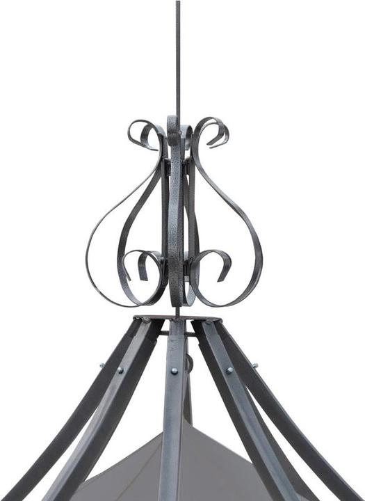 Image du produit Swisshandel24 Pergola Almeria, Rundpavillon Garten Pavillon, solide structure en acier Ø 3m - gris clair (300 cm, 300 cm)