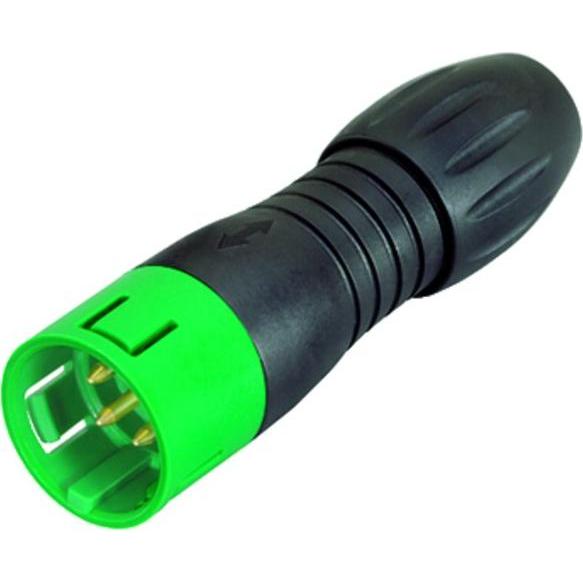 Thumbnail - Schubiger Serie 720 5 pole male connector, Elektronikkabel + Stecker, Grün