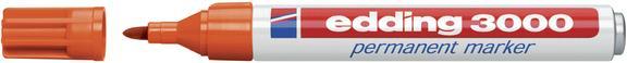 Actual product image Edding Permanent Marker 3000 (Orange, 3 mm, 1 x)