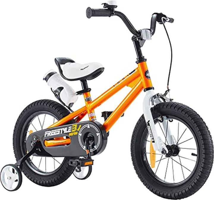 Royal Baby Freestyle Kinderfahrrad mit Hand- und Rücktrittbremse, verstellbar, sicher und lernfreundlich (14")