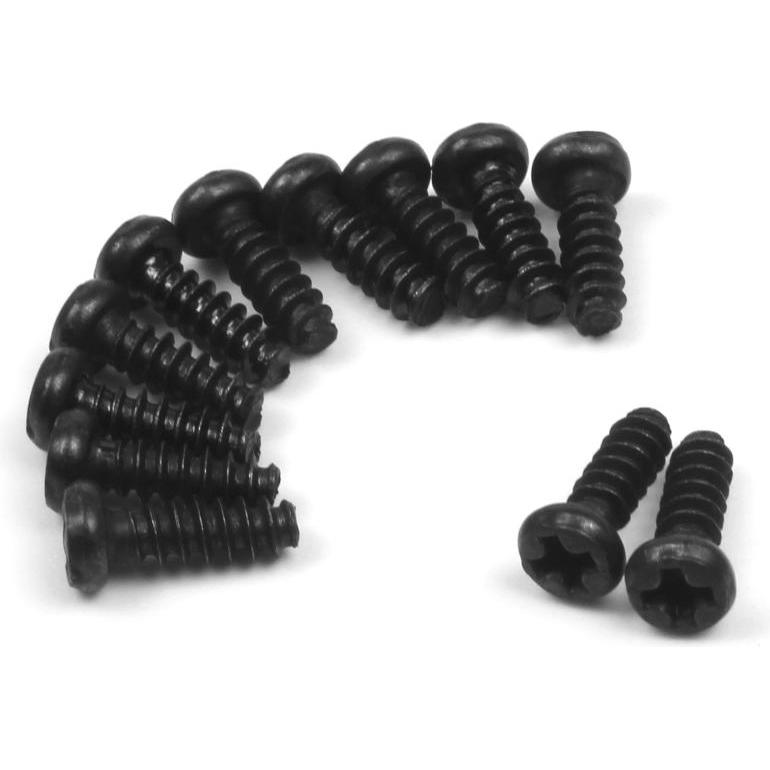 Blackzon Pan Head Self Tapping Screws PBHO2.6x8mm (12pcs)