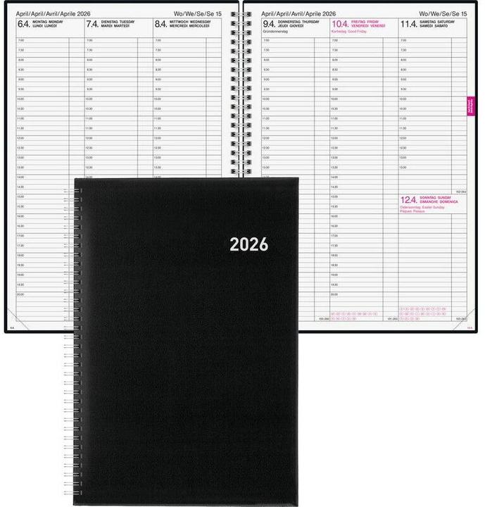 Produktbild Biella Geschäftsagenda Quarta (21 x 29.7 cm, Deutsch)