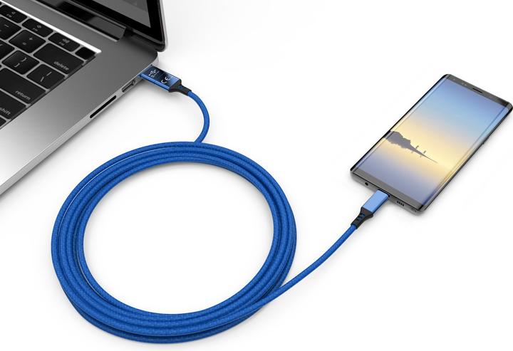 Image du produit Cololight Câble de charge SPEEDY-C BL, USB-A/USB-C -> USB-C, bleu (1 m, USB 3.0)