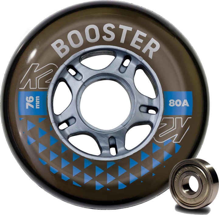 K2 BOOSTER 76MM 80A 8-WHEEL PACK W ILQ 5 (76 mm, 80A)