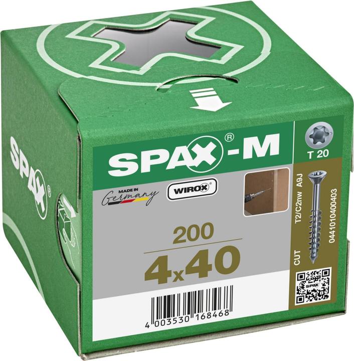 Image du produit Spax Senkkopf T-Star Plus T20 Teilgewinde Cut Wirox (200 Vis par pièce)