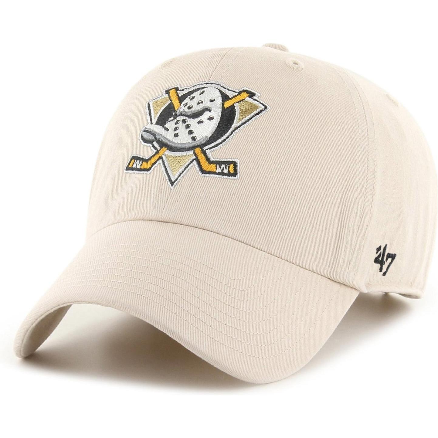 47 Brand, Herren, Cap, Clean Up Anaheim Ducks Bone, Beige, (One Size)
