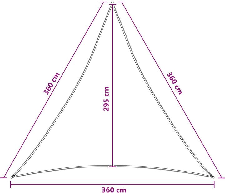 Produktbild vidaXL Sonnensegel (360 x 360 cm)