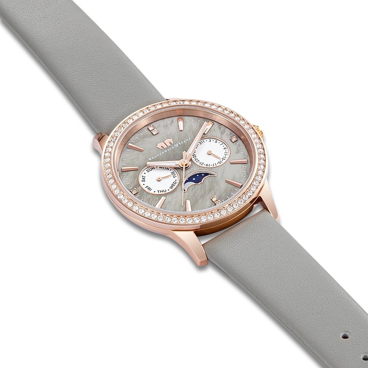 Produktbild Multifunktionen Amidala Echtleder Roségold - 34096 (Analoguhr, 38 mm)