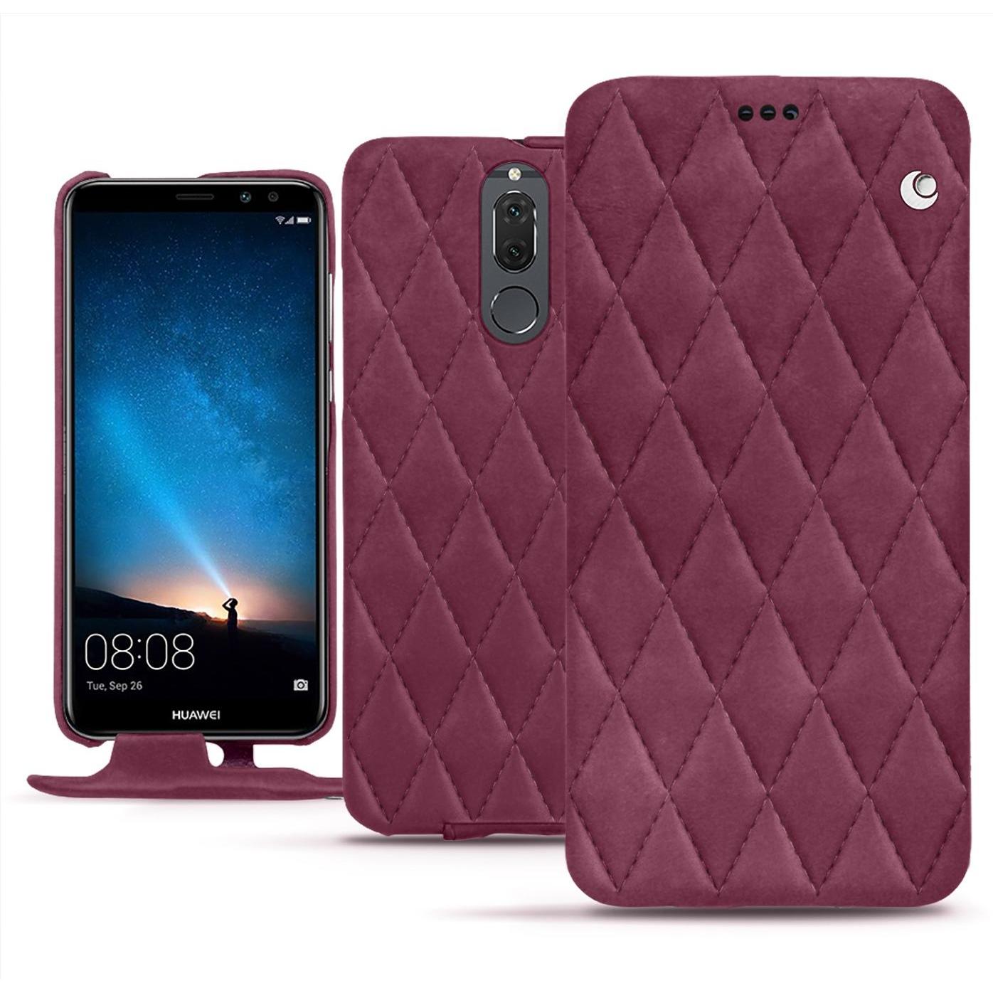 Noreve Lederschutzhülle vertikal (Huawei Mate 10 Lite), Smartphone Hülle, Violett