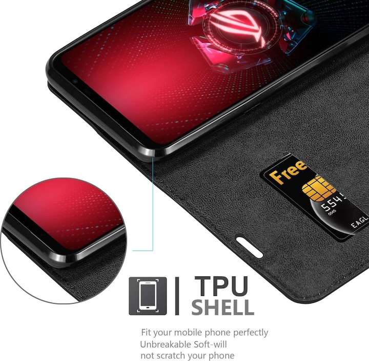 Produktbild Cadorabo Book Invis. Magnet Hülle (Asus ROG Phone 5)