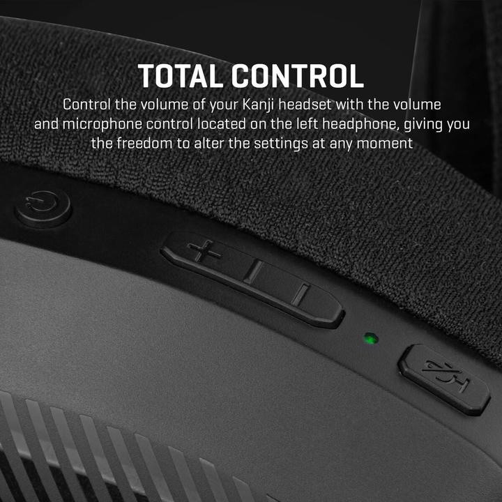 Actual product image Krom Auriculares Gaming Kanji Wireless Negro (Cable, Wireless)