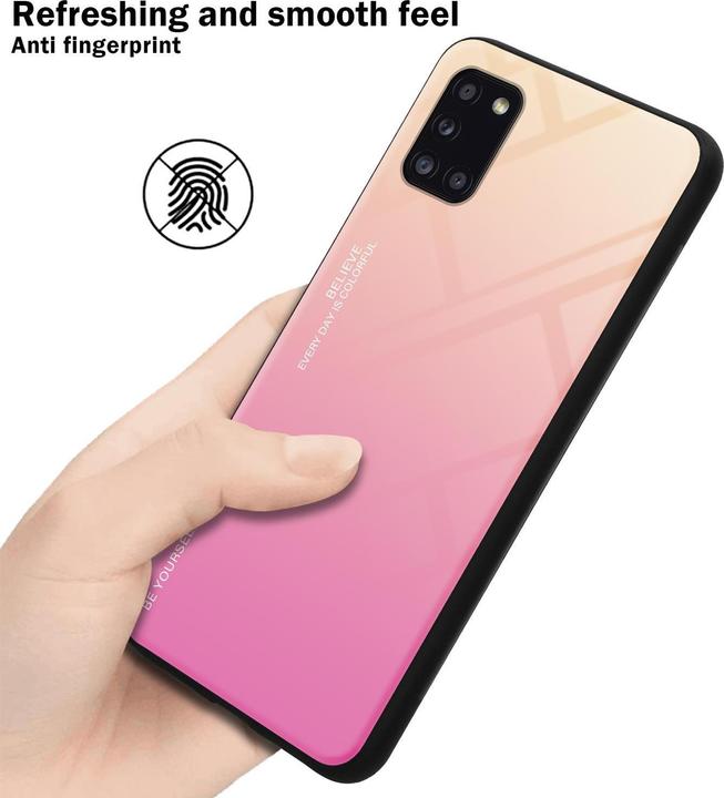 Actual product image Cadorabo TPU 2 colors glass cover (Samsung Galaxy A31)