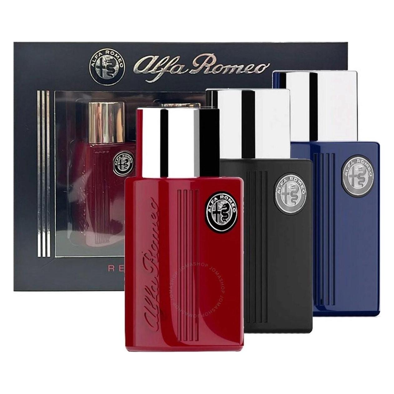 Romeo, Schoonheidsgeschenkset, Alfa Geschenkset Parfum Blauw Zwart Rood Eau De Toilette Voor Mannen 40ml (Parfum Set)