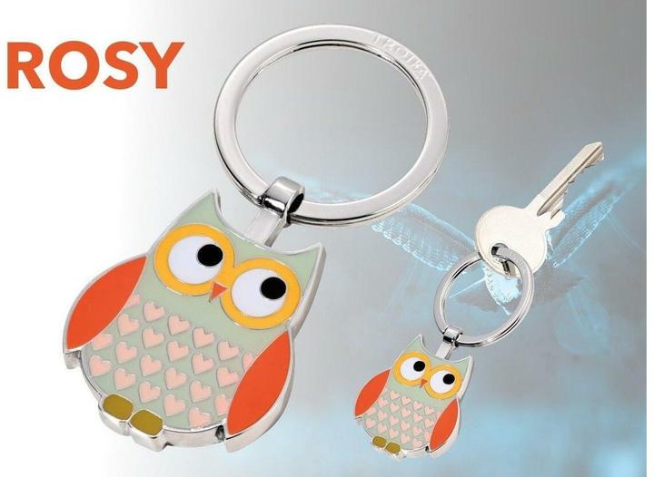 Actual product image Troika Keychain Owl Rosy