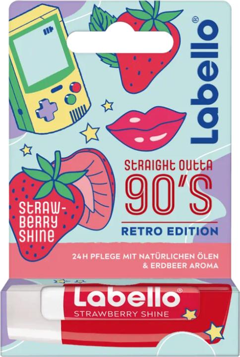 Actual product image LABELLO Strawberry Shine Retro Edition (Lip Care Stick)