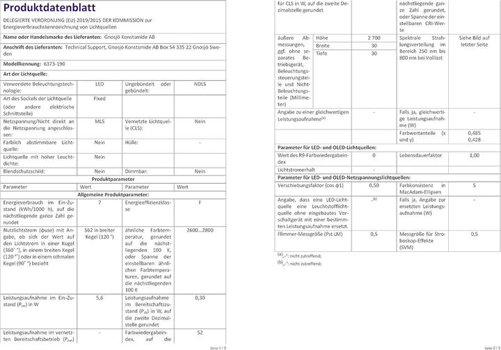 Nährwerte und Zutaten Konstsmide Sterne (5 m)