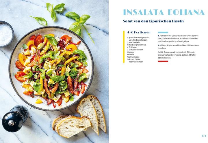 Actual product image Sizilien vegetarisch (German, Elena Teuffer, Francesca Maugeri Holmstrm, Louise Malmros Manfrinato, 2023)