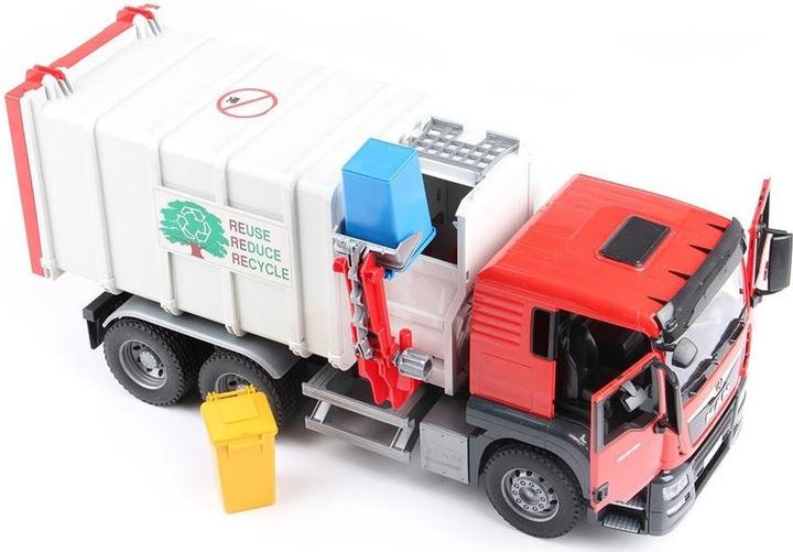 Actual product image Bruder MAN TGS side loader refuse truck
