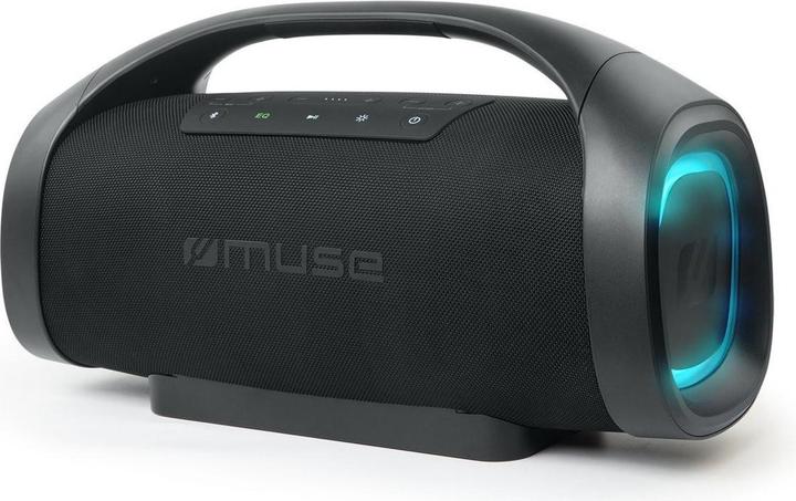 Actual product image Muse Portable Bluetooth Speaker Splash Proof, Black (10 h, Rechargeable battery operated)