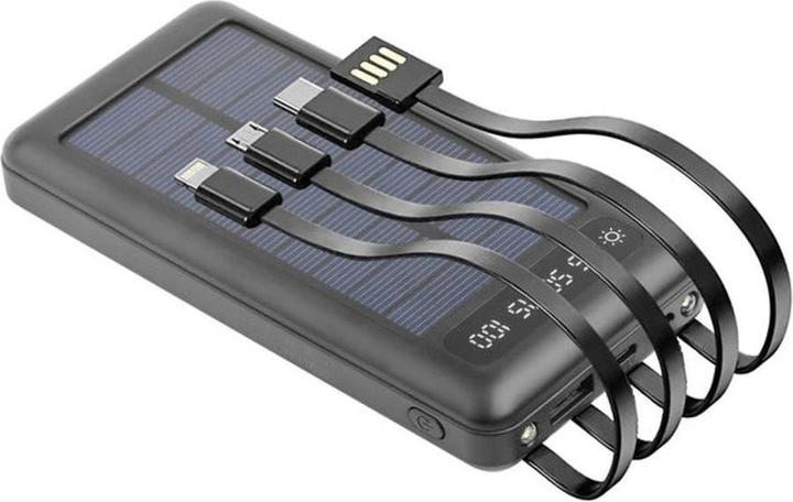 Produktbild Setty Solarstrombank SLR-100 10000 mAh schwarz (10000 mAh, 17 W, 37 Wh)