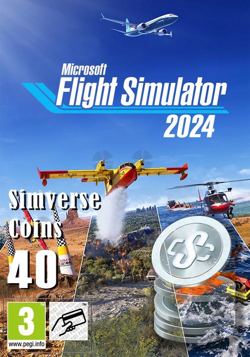 Actual product image Microsoft Xbox Flight Simulator 2024 - 40 Simverse Coins Download Code