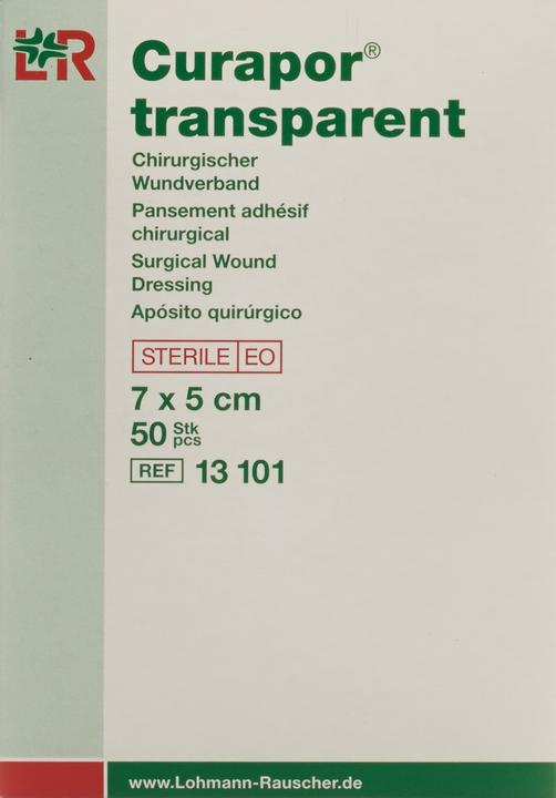Produktbild Curapor Wundverband 7x5cm transparent (50 x)