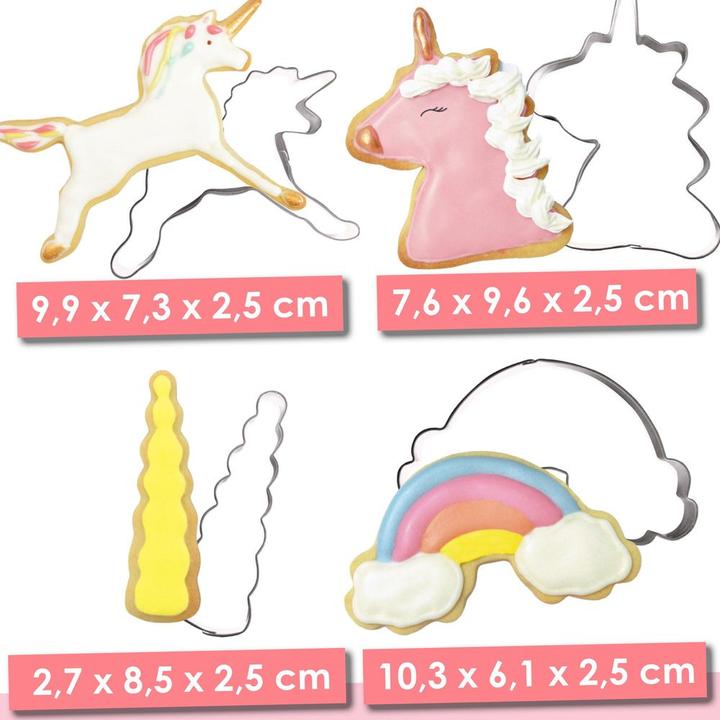 Produktbild ScrapCooking 4-tlg. Set Ausstecher Einhorn