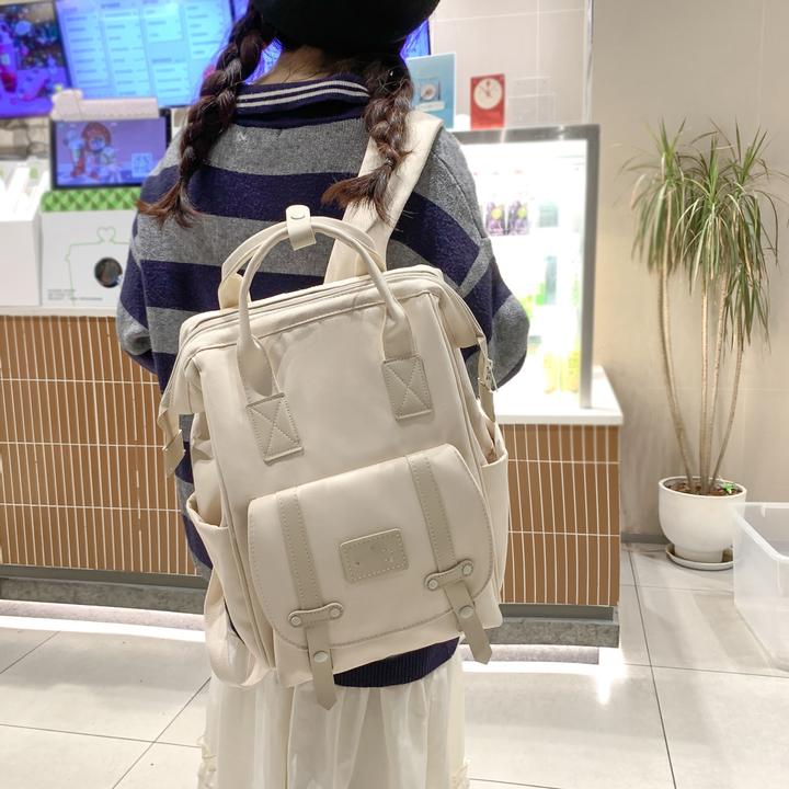 Immagine prodotto Only-Bags.Store Zaino tote estetico, borsa per l'università in stile preppy, zaino da viaggio leggero per computer