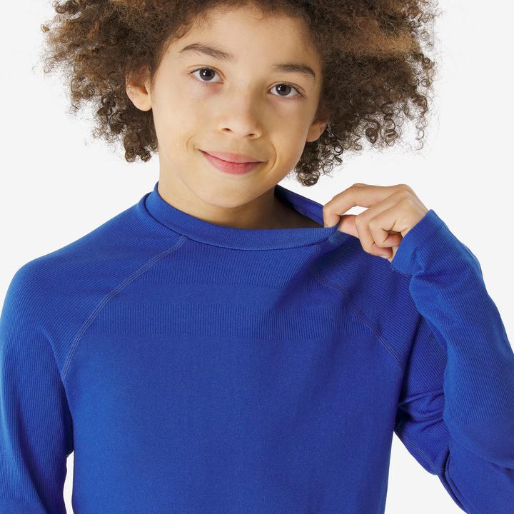 Produktbild Wedze Skiunterhemd Kinder warm nahtlos - BL500 blau (122)