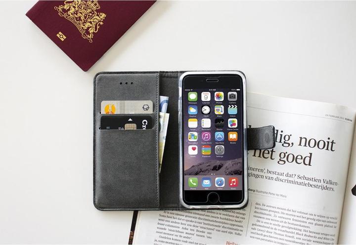 Actual product image Mobiparts Premium Wallet TPU Case Samsung Galaxy J1 (2016) Black (Samsung Galaxy J1 (2016))